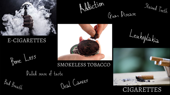Smoking, Smokeless Tobacco, Vaping and Oral Health Image