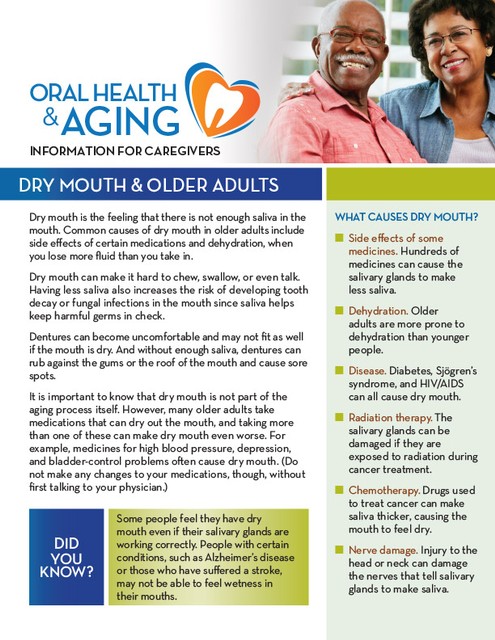 Dry Mouth and Older Adults